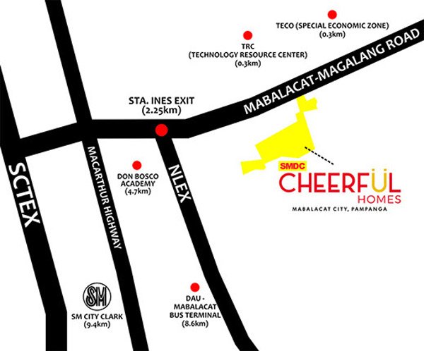 Cheerful Homes in Mabalacat Pampanga by SMDC