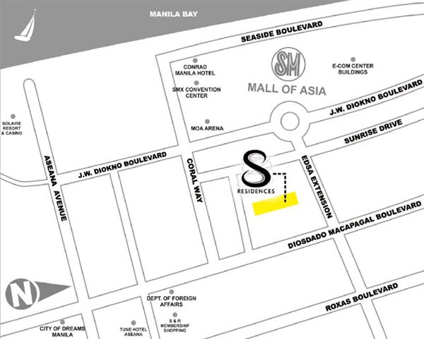 S Residences at Mall of Asia Complex Pasay City by SMDC